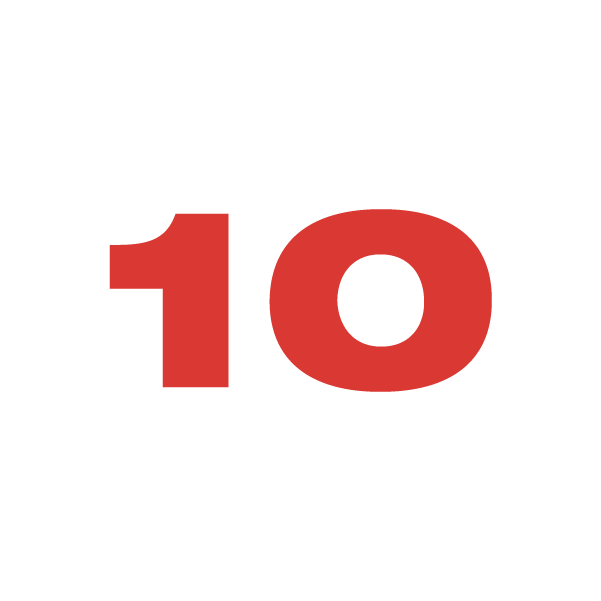 10 - 1 TOPPING PIZZAS image